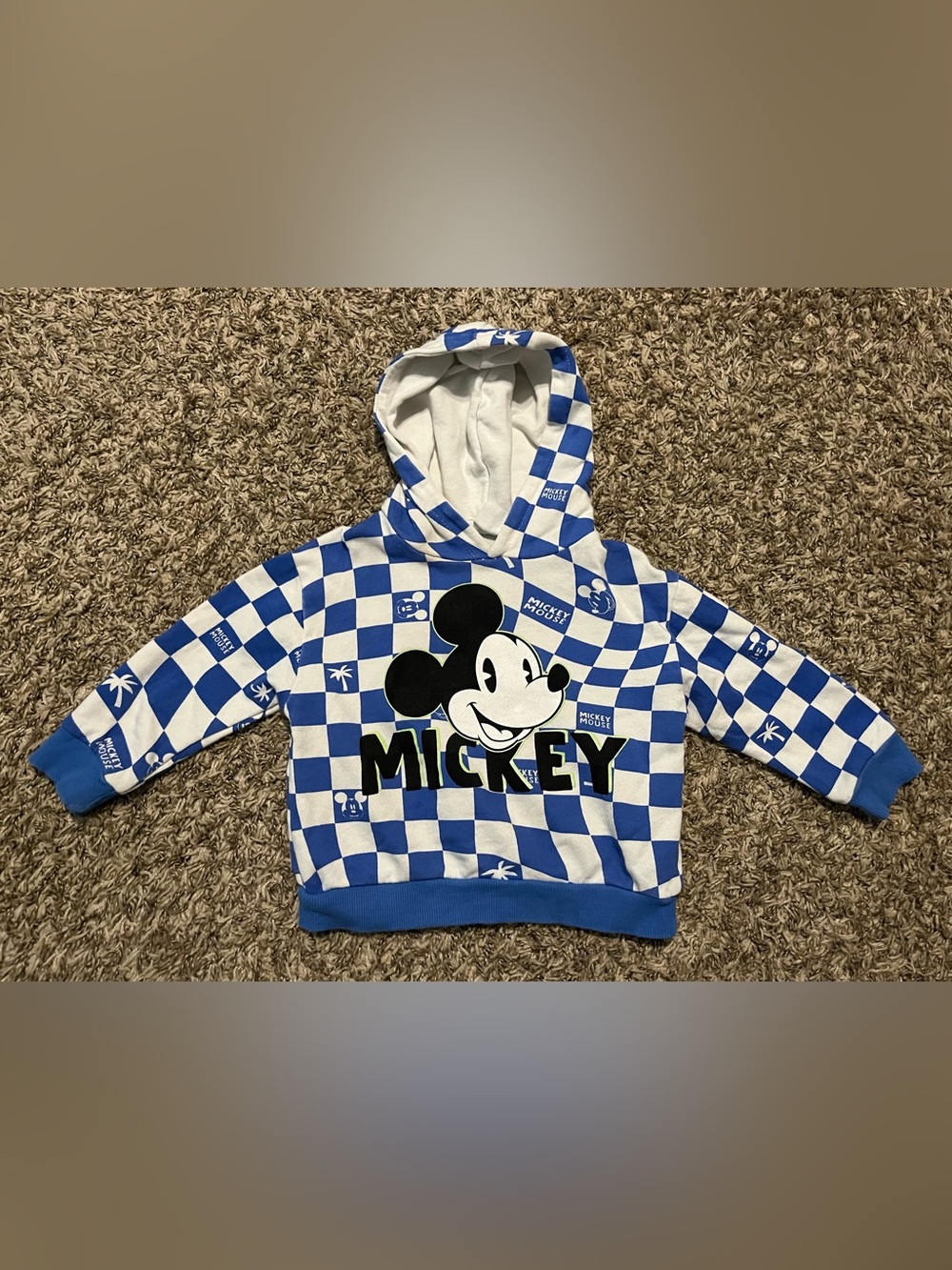 Zara Mickey Mouse Hoodie Toddler Boy 18-24 Months